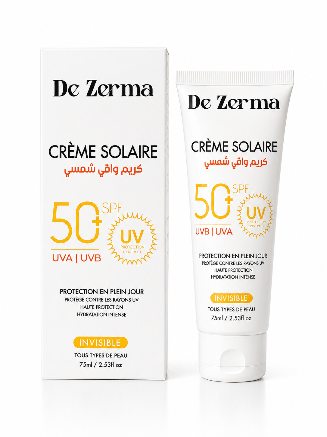Pack dezerma, Écran Solaire Invisible – Gel Nettoyant – Sérum